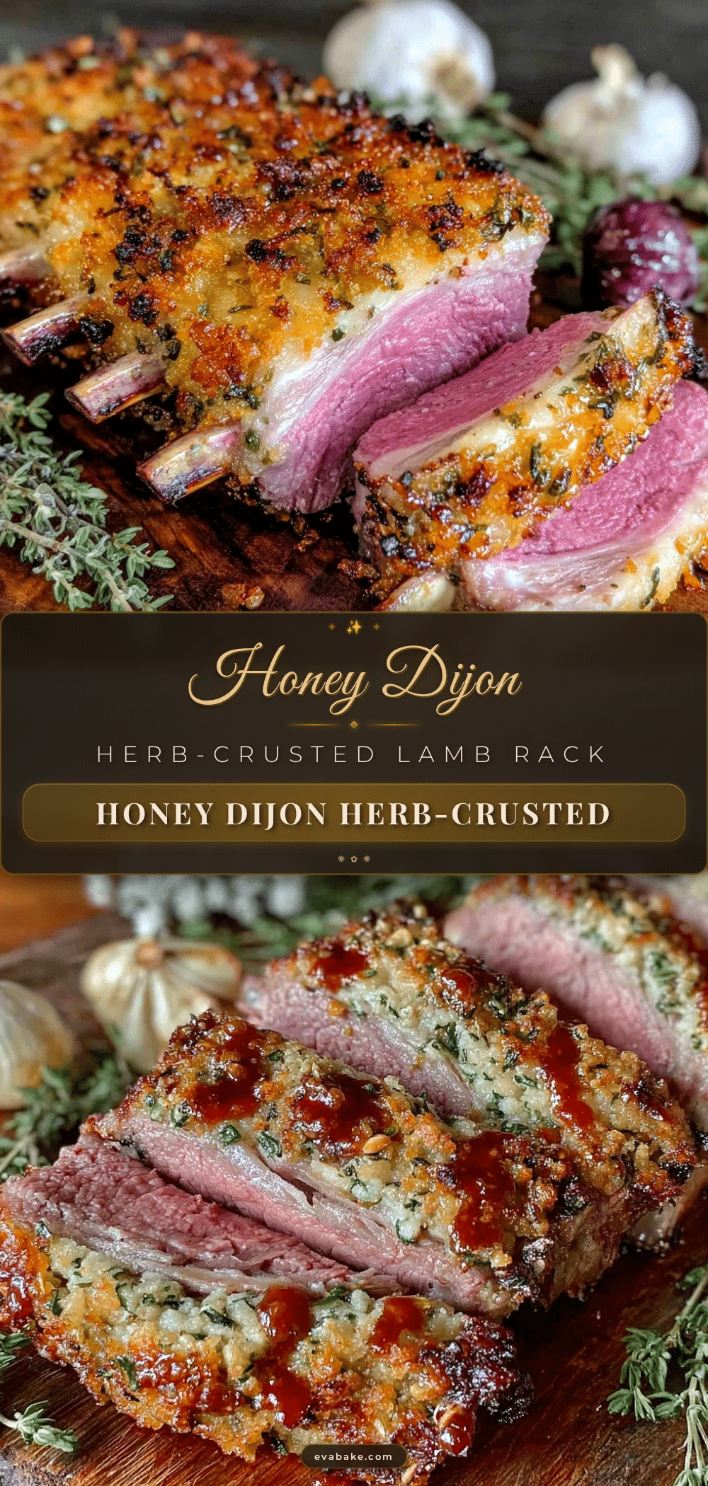 honey dijon roasted lamb rack recipe