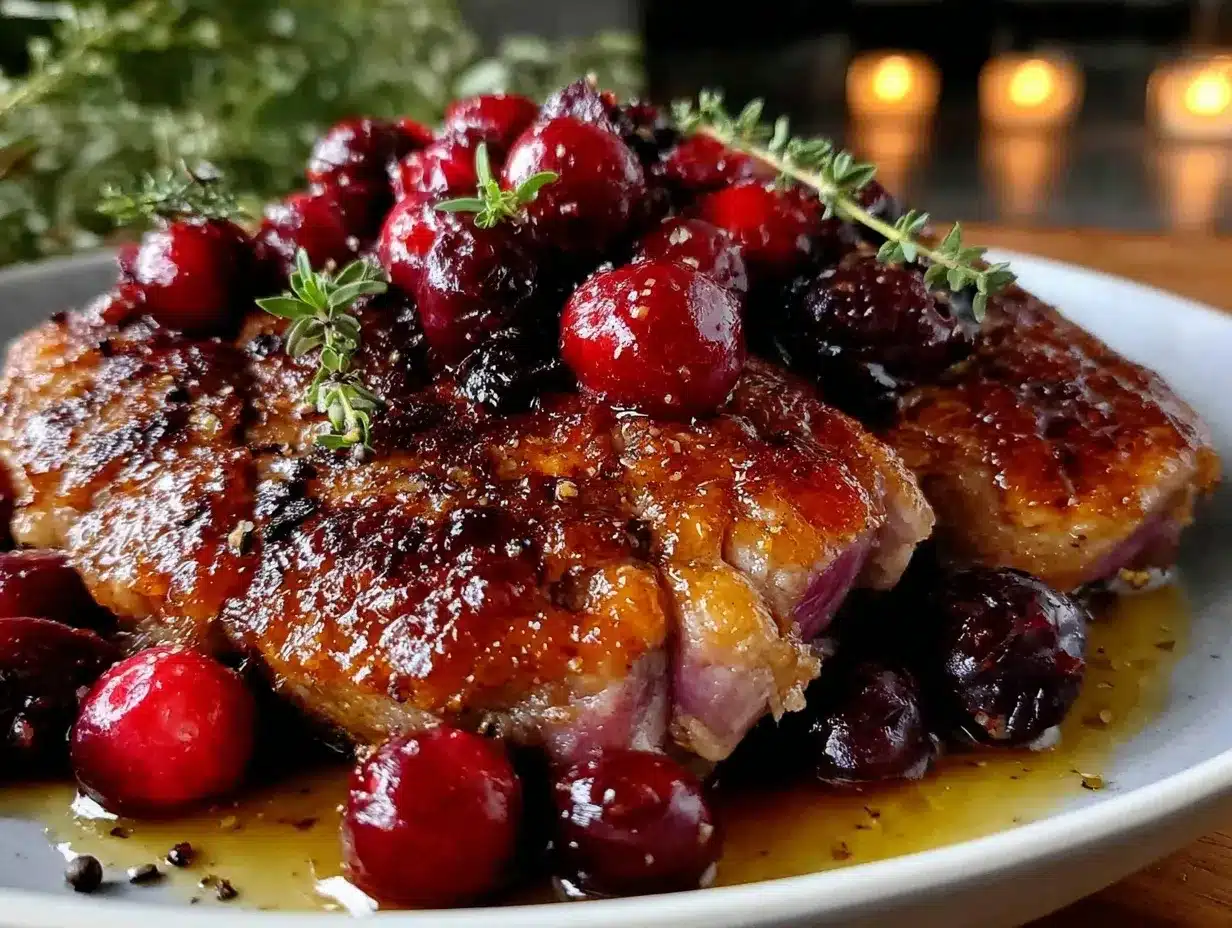 honey glazed duck breast preparation steps