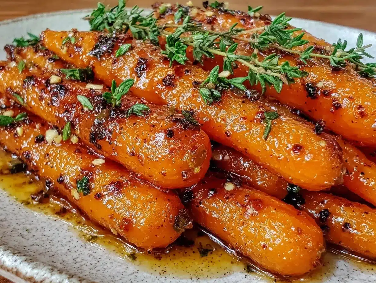 honey lemon glazed roasted baby carrots preparation steps