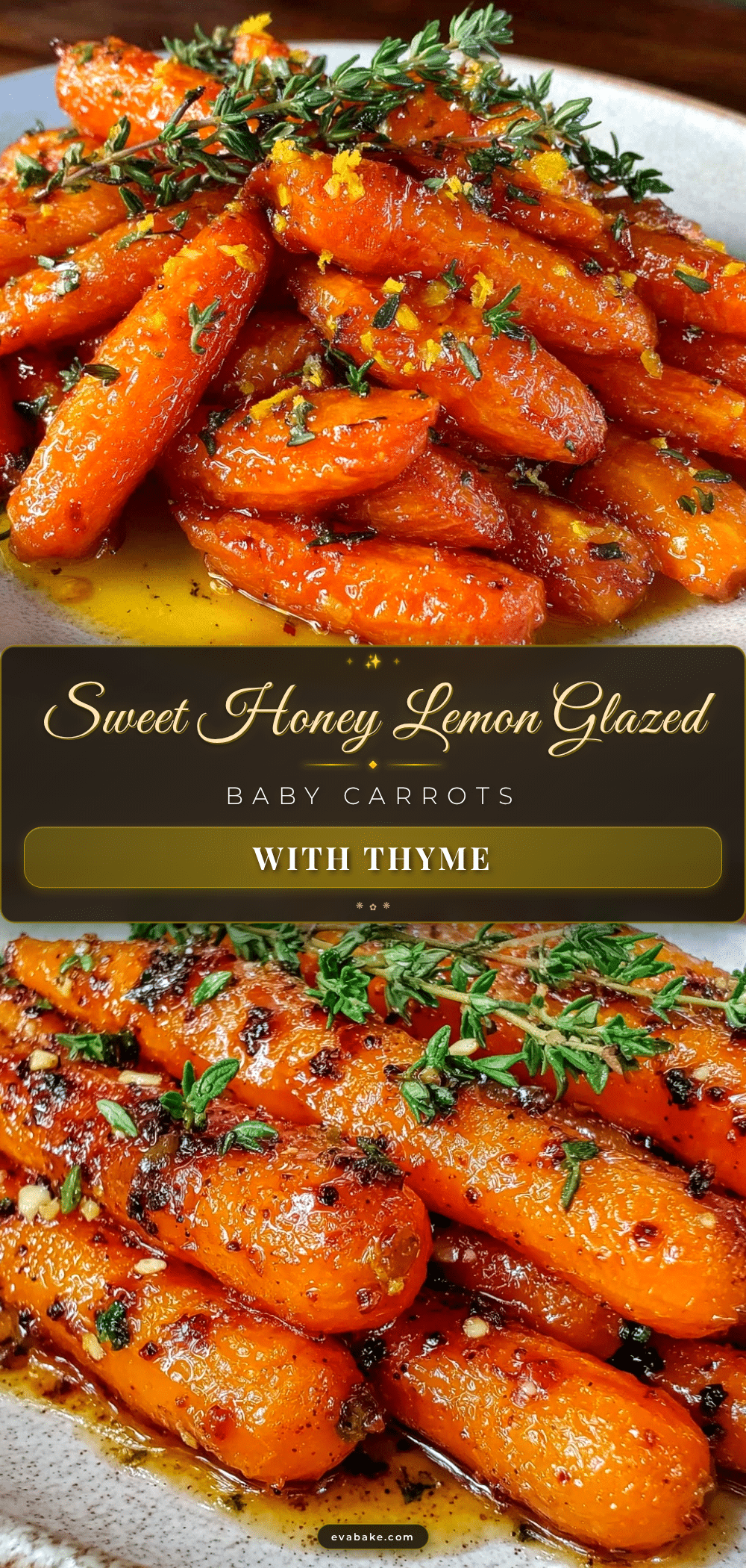 honey lemon glazed roasted baby carrots recipe