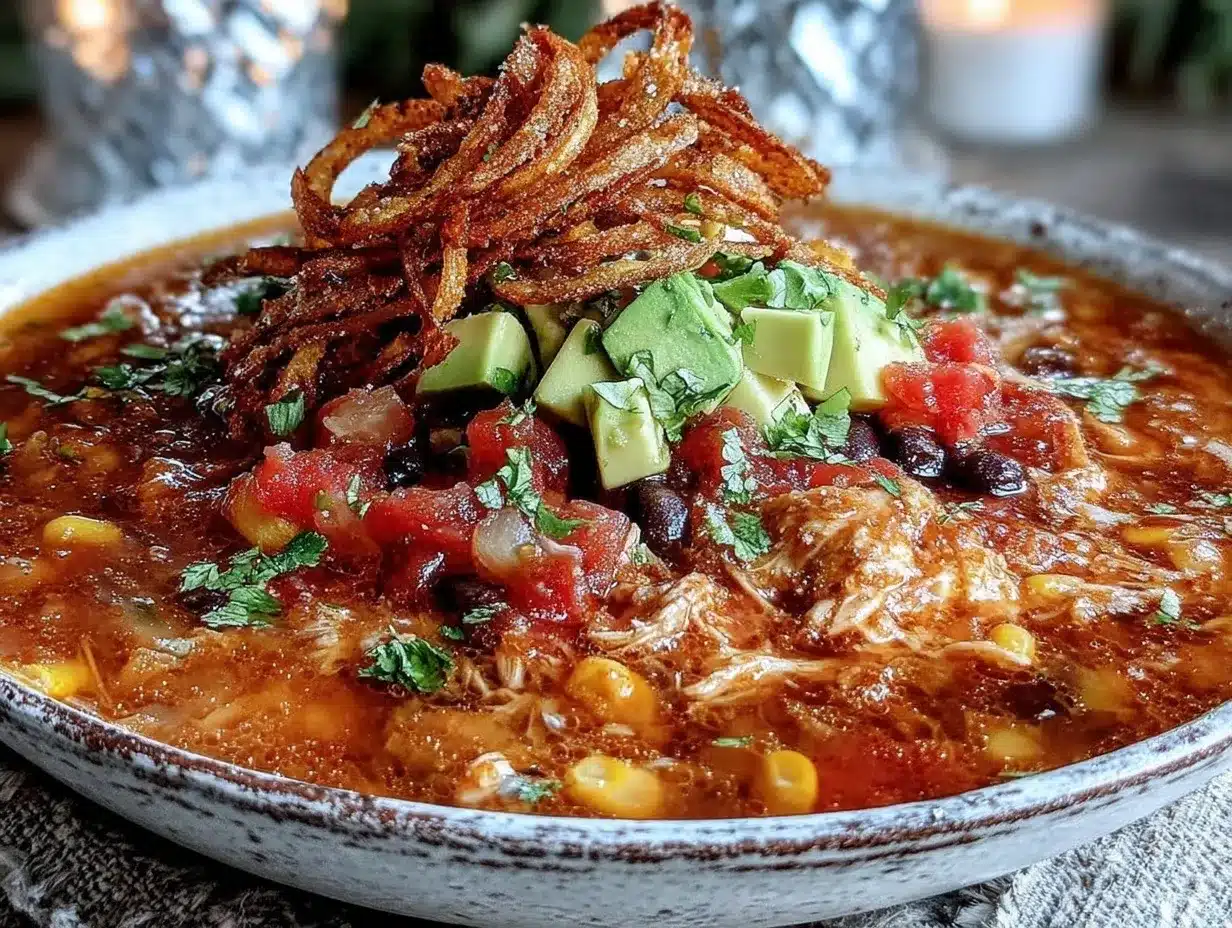 instant pot chicken tortilla soup preparation steps