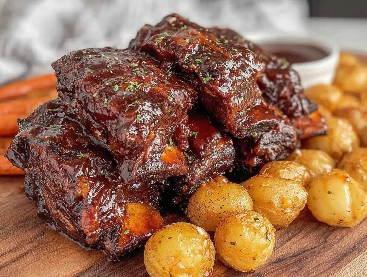 Instant Pot Guinness Braised Short Ribs preparation steps