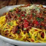 instant pot spaghetti and meat sauce - featured image