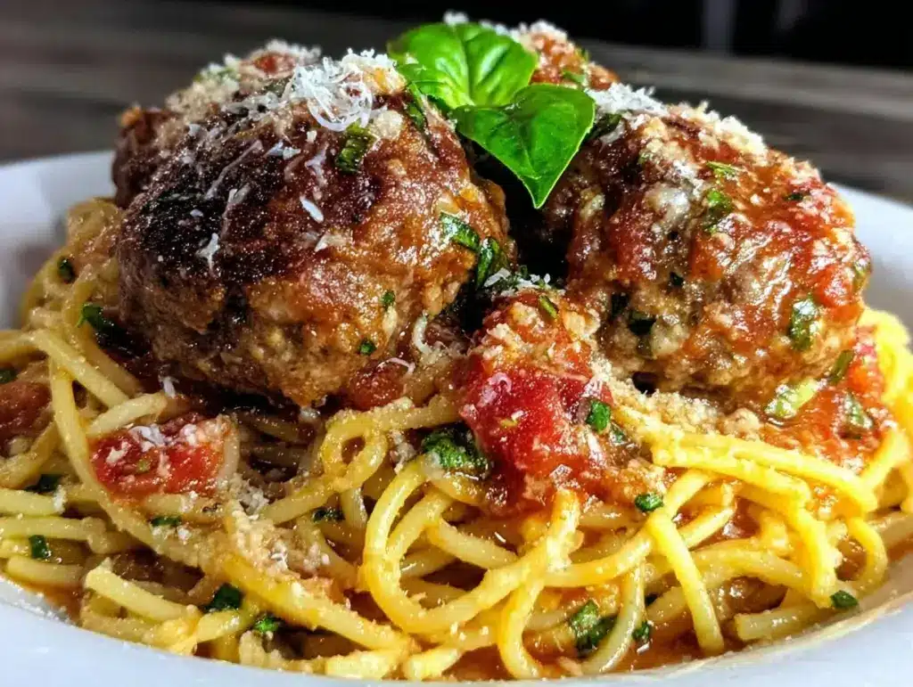 Instant Pot spaghetti and meatballs - featured image