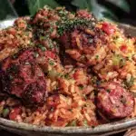 jambalaya with chicken and andouille sausage - featured image