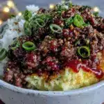 Korean ground beef rice bowl - featured image