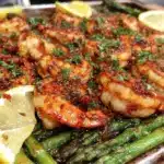 lemon garlic butter shrimp - featured image