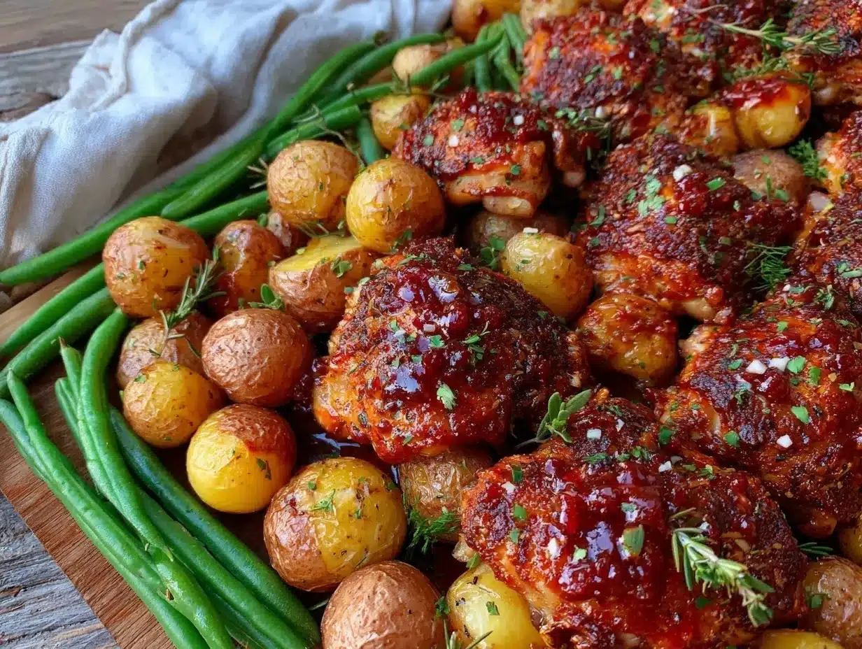lemon herb chicken sheet pan dinner preparation steps