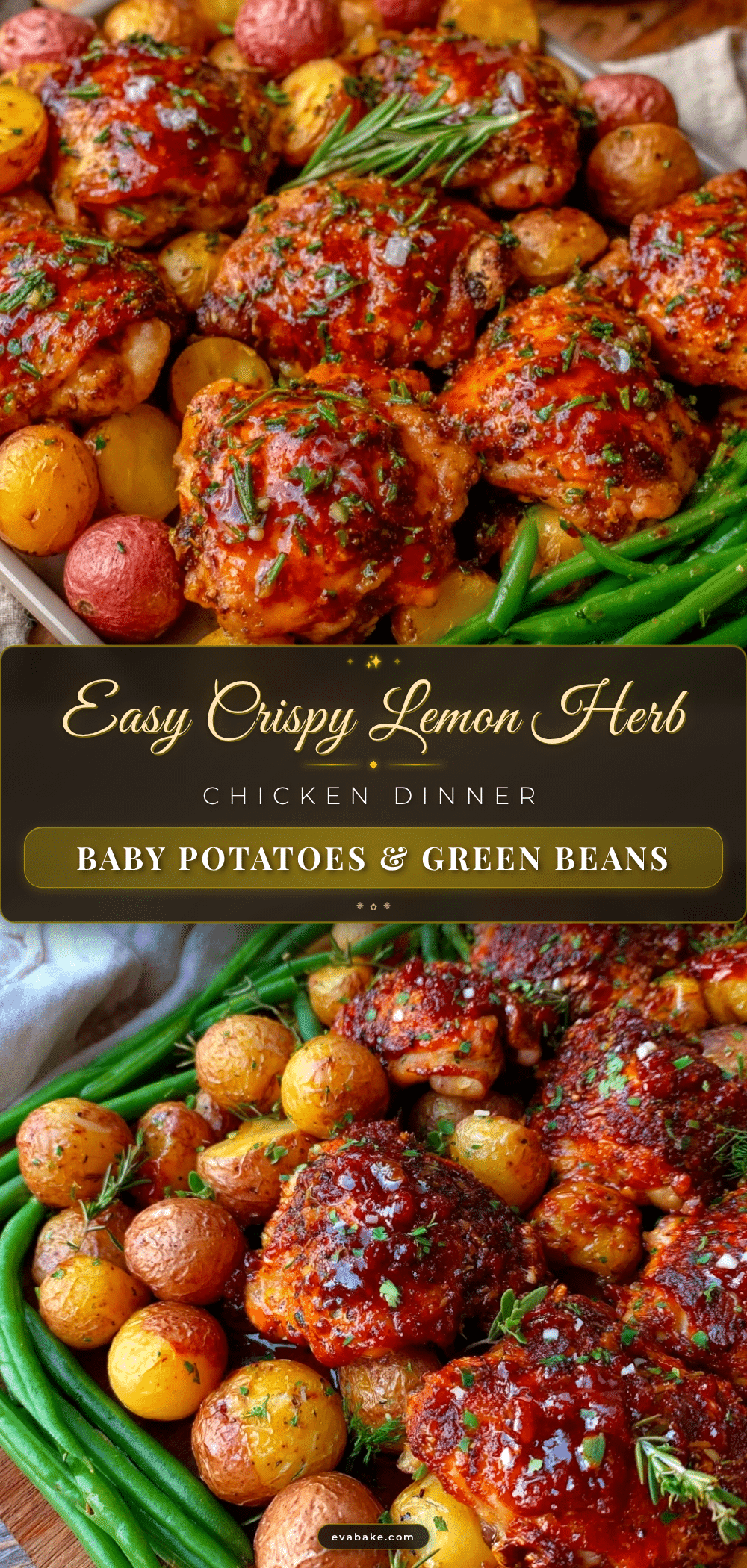 lemon herb chicken sheet pan dinner recipe