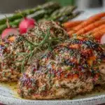 lemon herb grilled chicken breasts - featured image