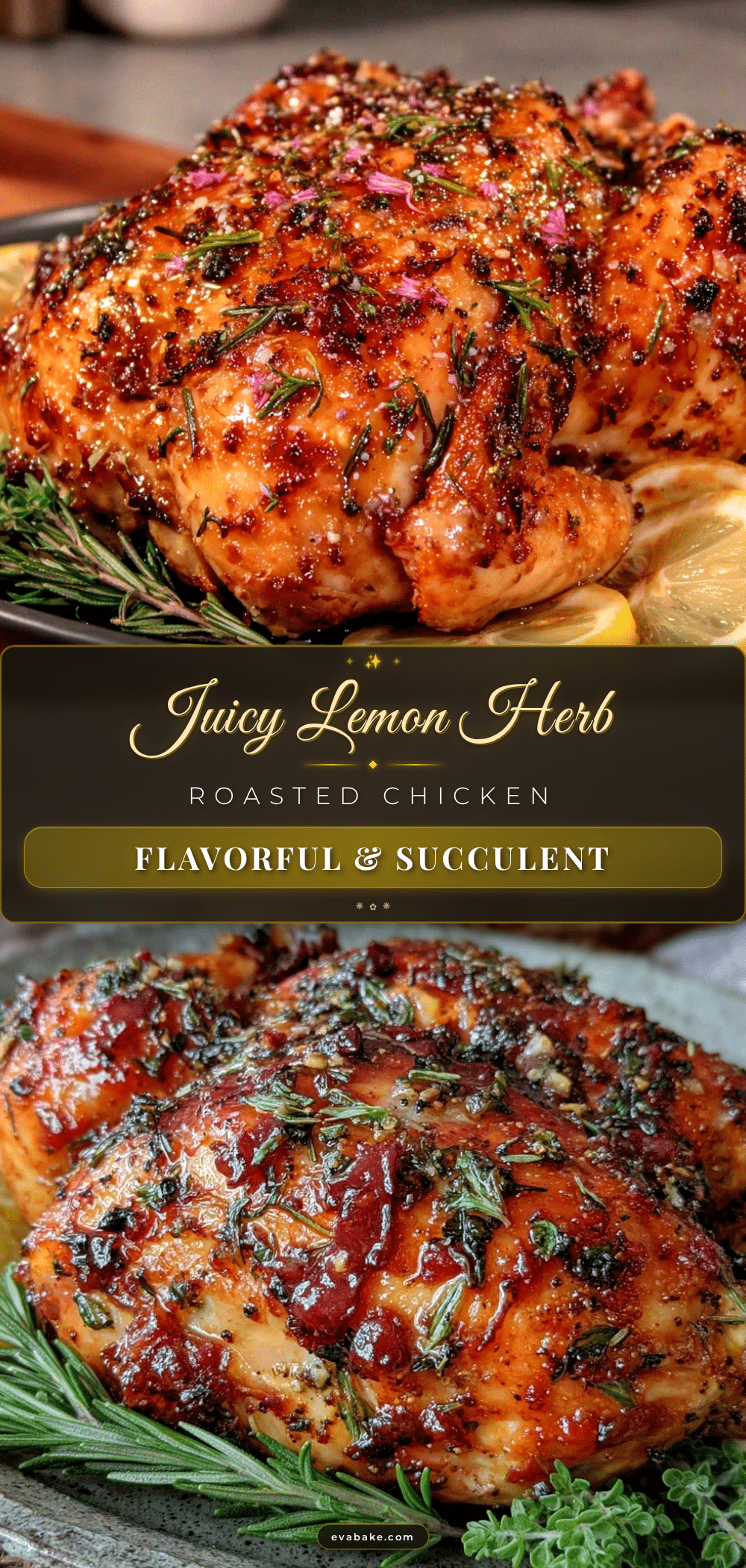 lemon herb roasted whole chicken recipe