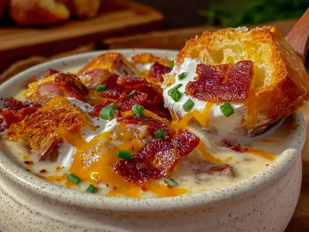 loaded baked potato soup - featured image