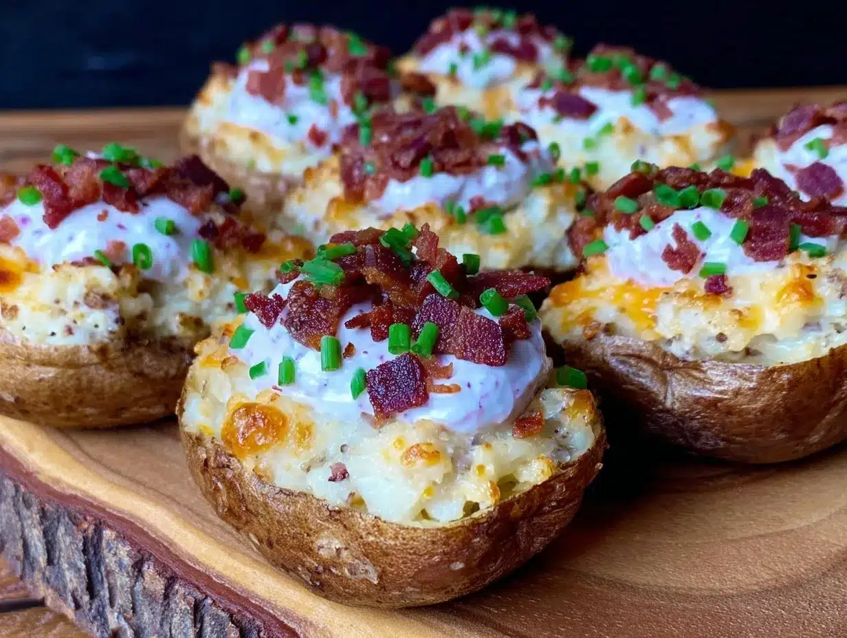 loaded twice-baked potatoes preparation steps