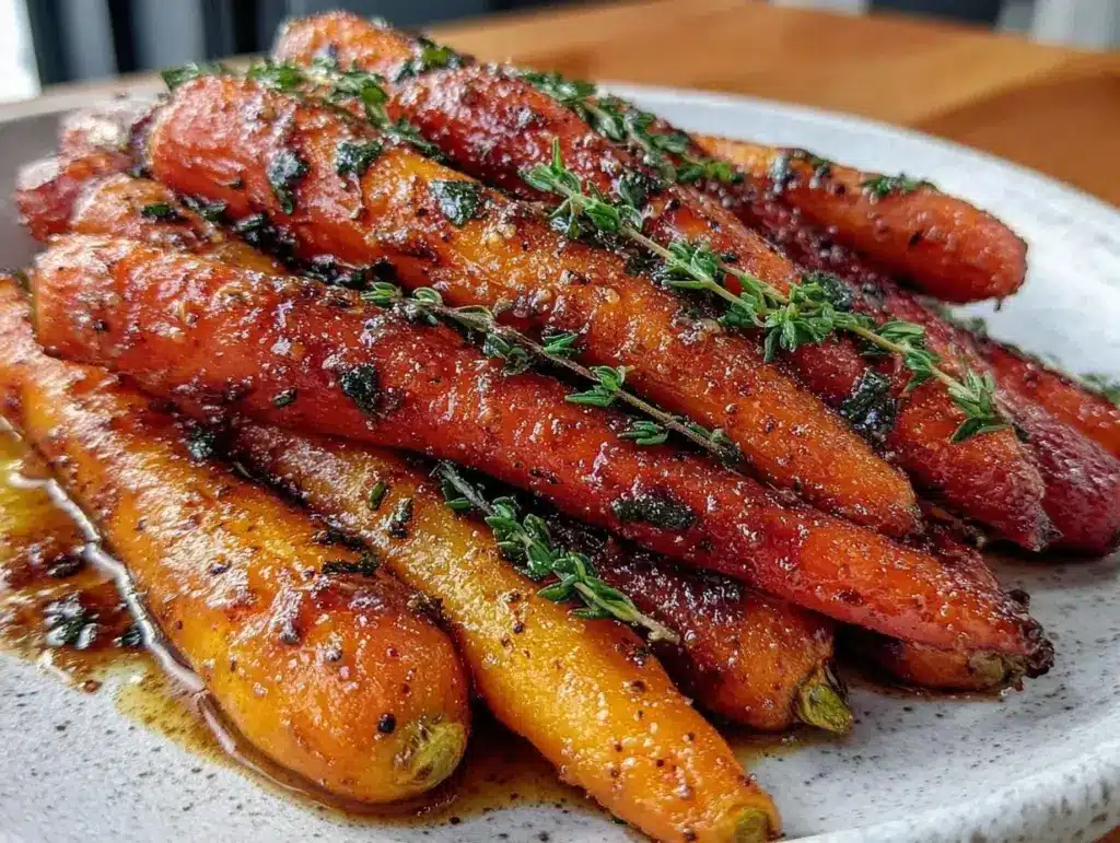 maple glazed carrots - featured image