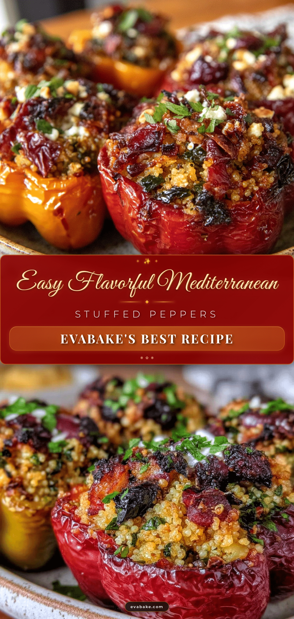 Mediterranean stuffed bell peppers recipe