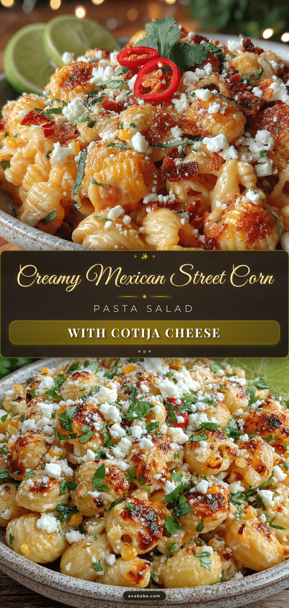 mexican street corn pasta salad recipe