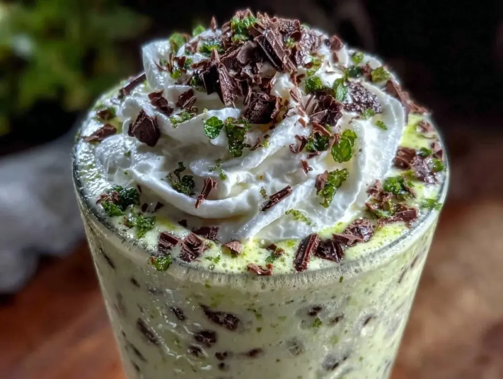 mint chocolate Shamrock shake - featured image