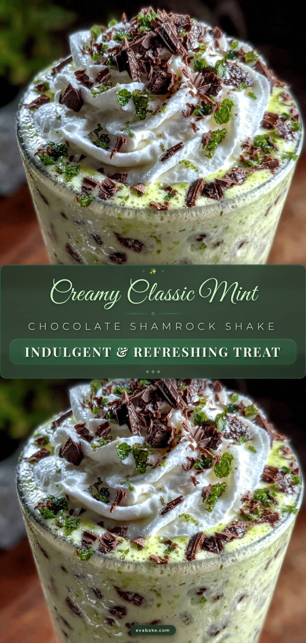 mint chocolate Shamrock shake recipe