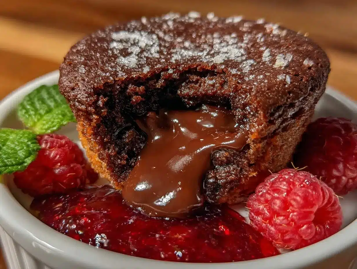 molten chocolate soufflé preparation steps