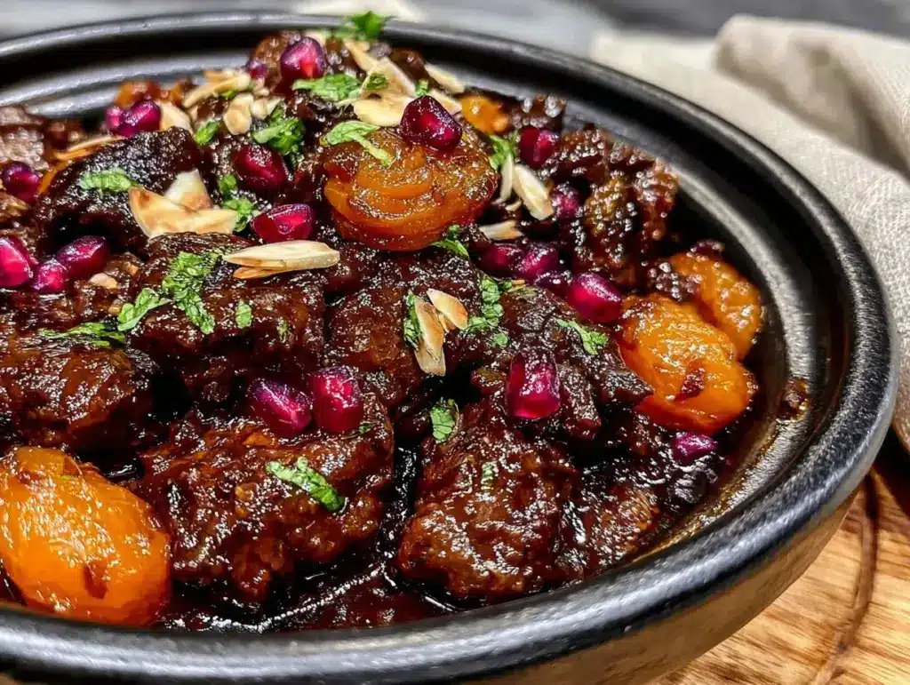 Moroccan lamb tagine with apricots - featured image