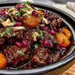 Moroccan lamb tagine with apricots - featured image