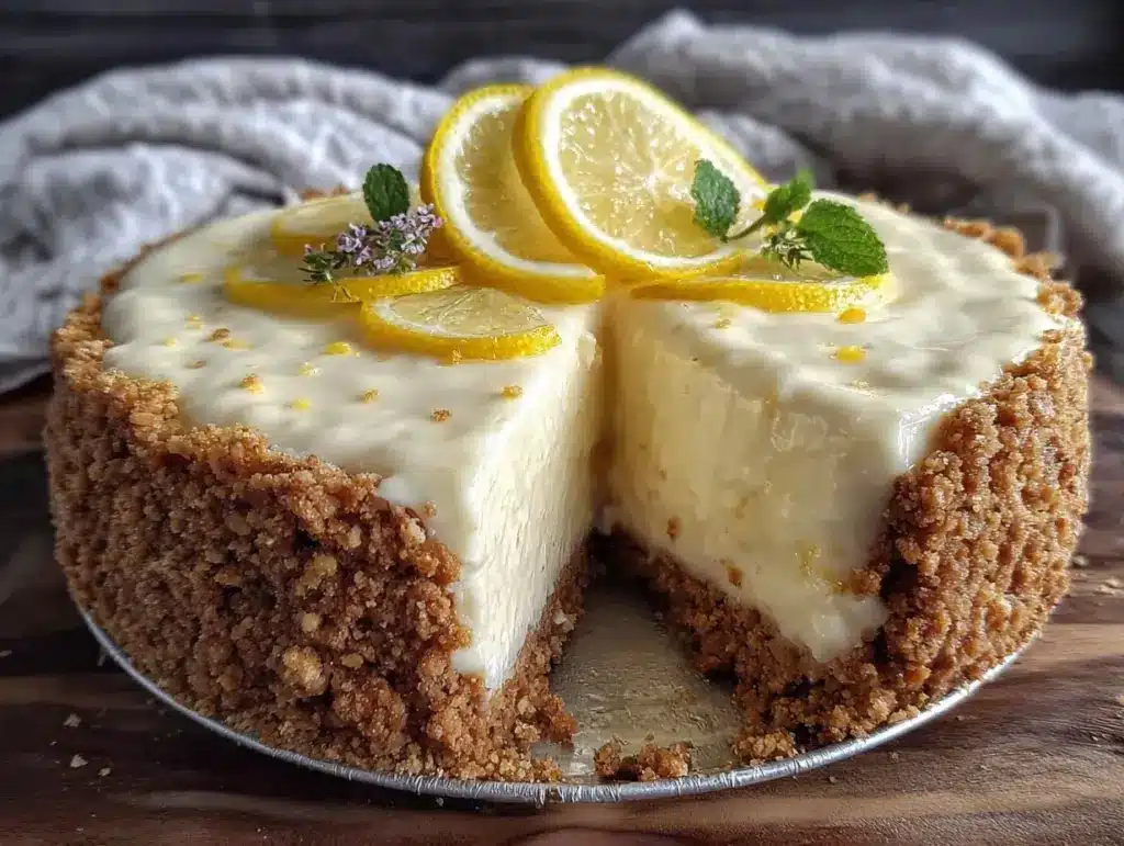 no bake lemon icebox pie - featured image