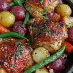 one-pan honey mustard chicken - featured image