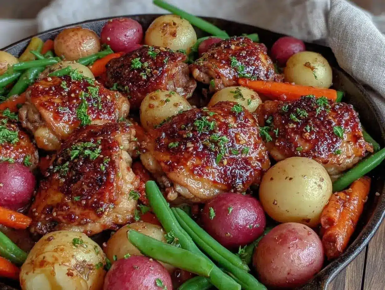 one-pan honey mustard chicken preparation steps