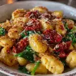 one pot creamy tuscan gnocchi - featured image