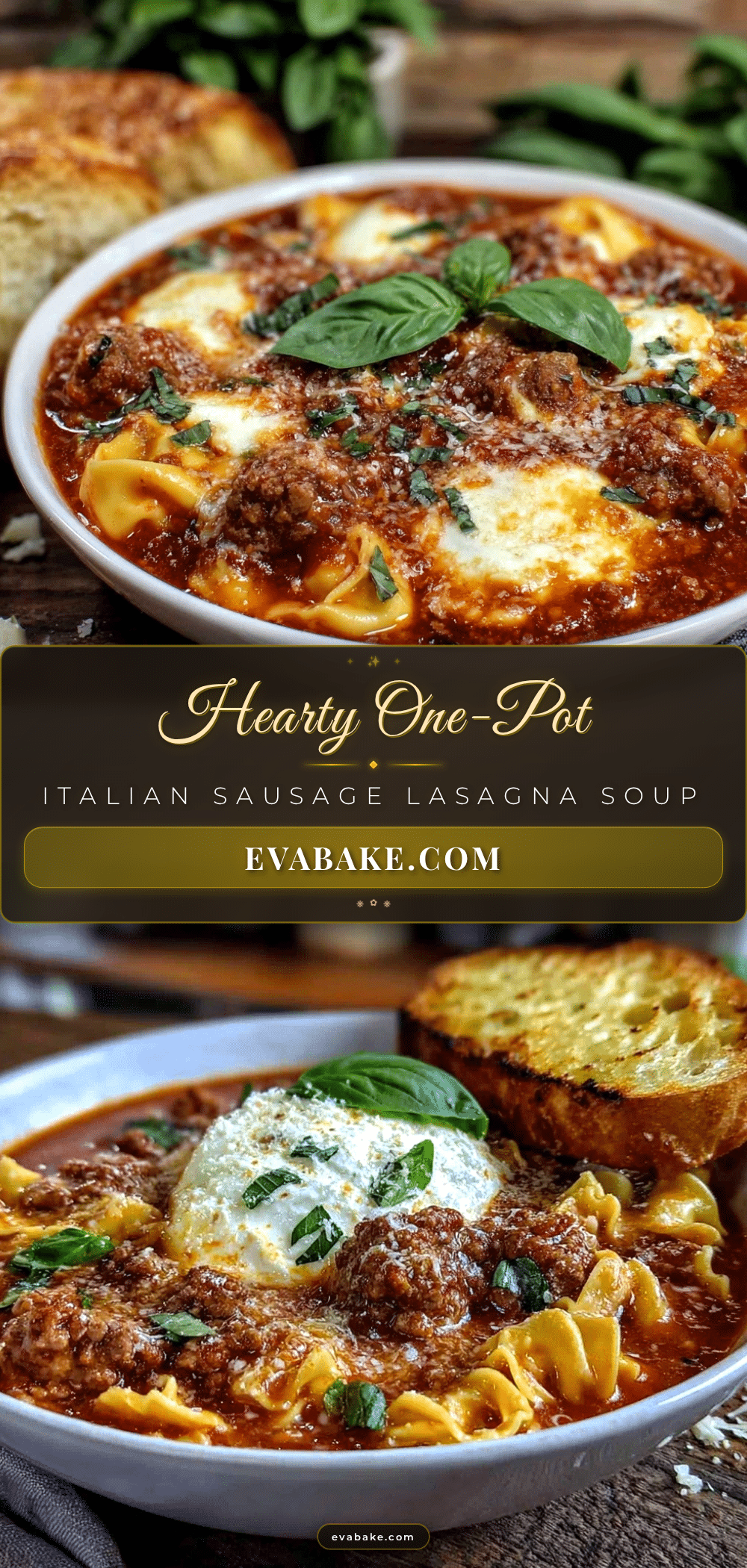 one-pot italian sausage lasagna soup recipe