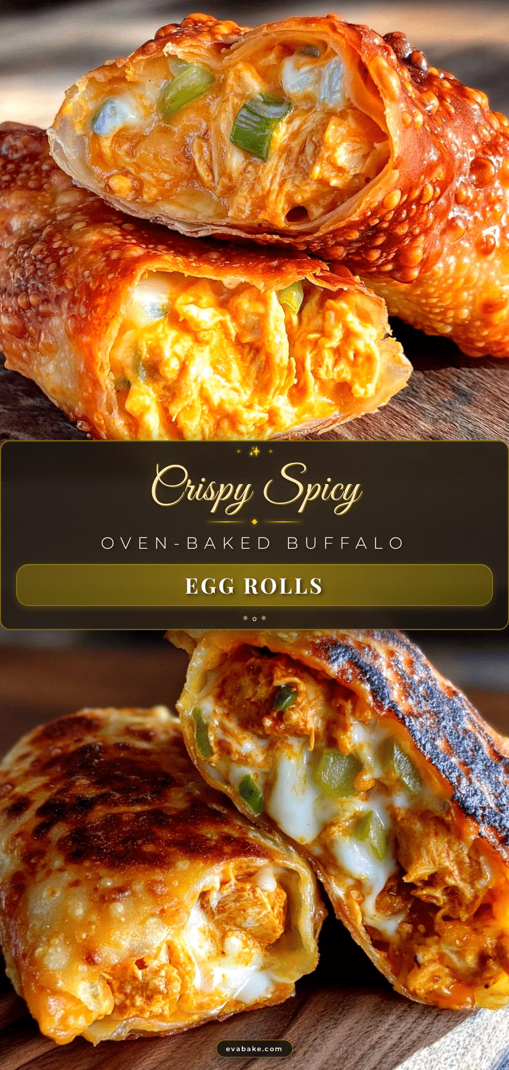 oven-baked buffalo chicken egg rolls recipe