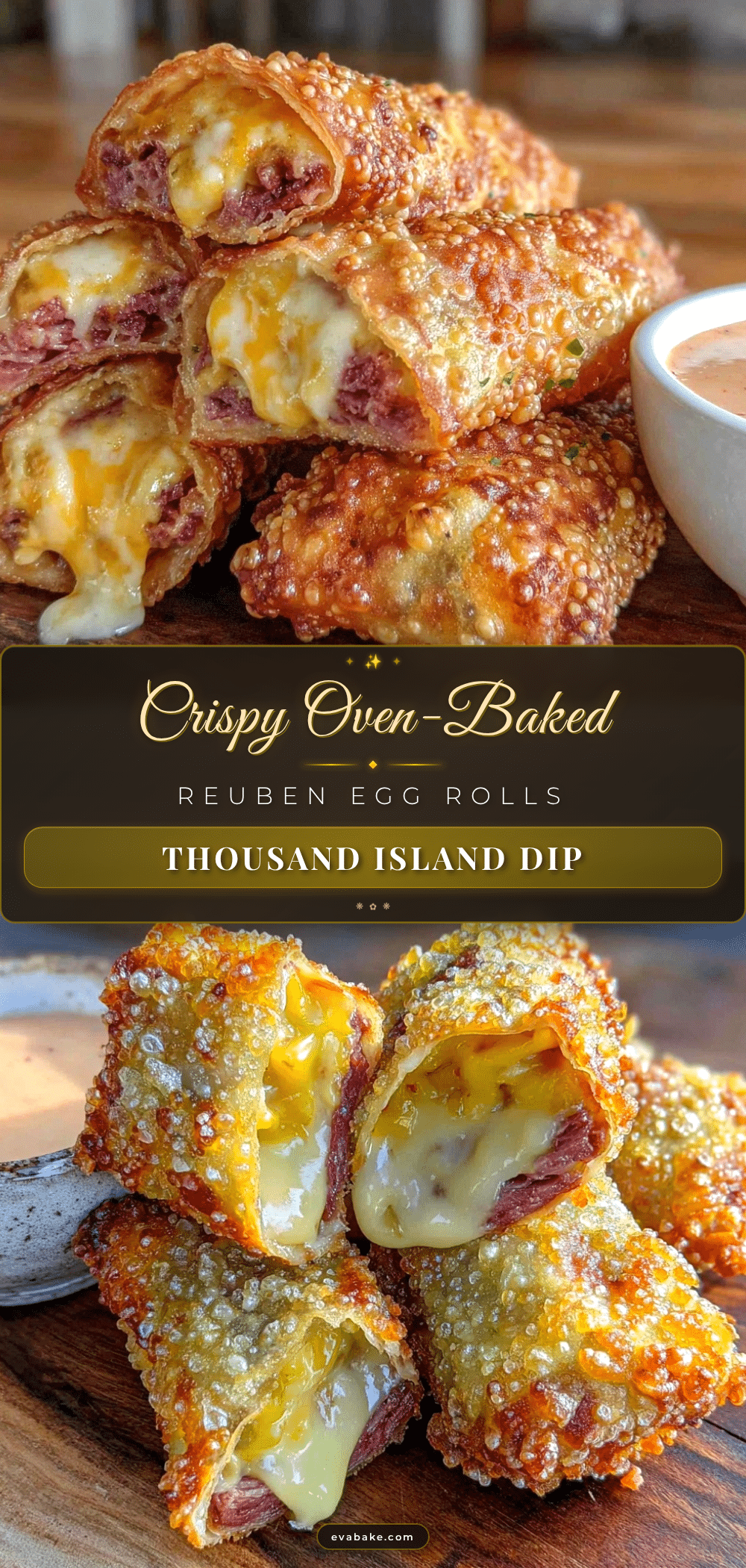 oven-baked reuben egg rolls recipe