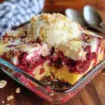 overnight red velvet baked oats - featured image
