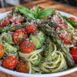 pesto pasta primavera - featured image
