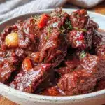 pressure cooker beef bourguignon - featured image