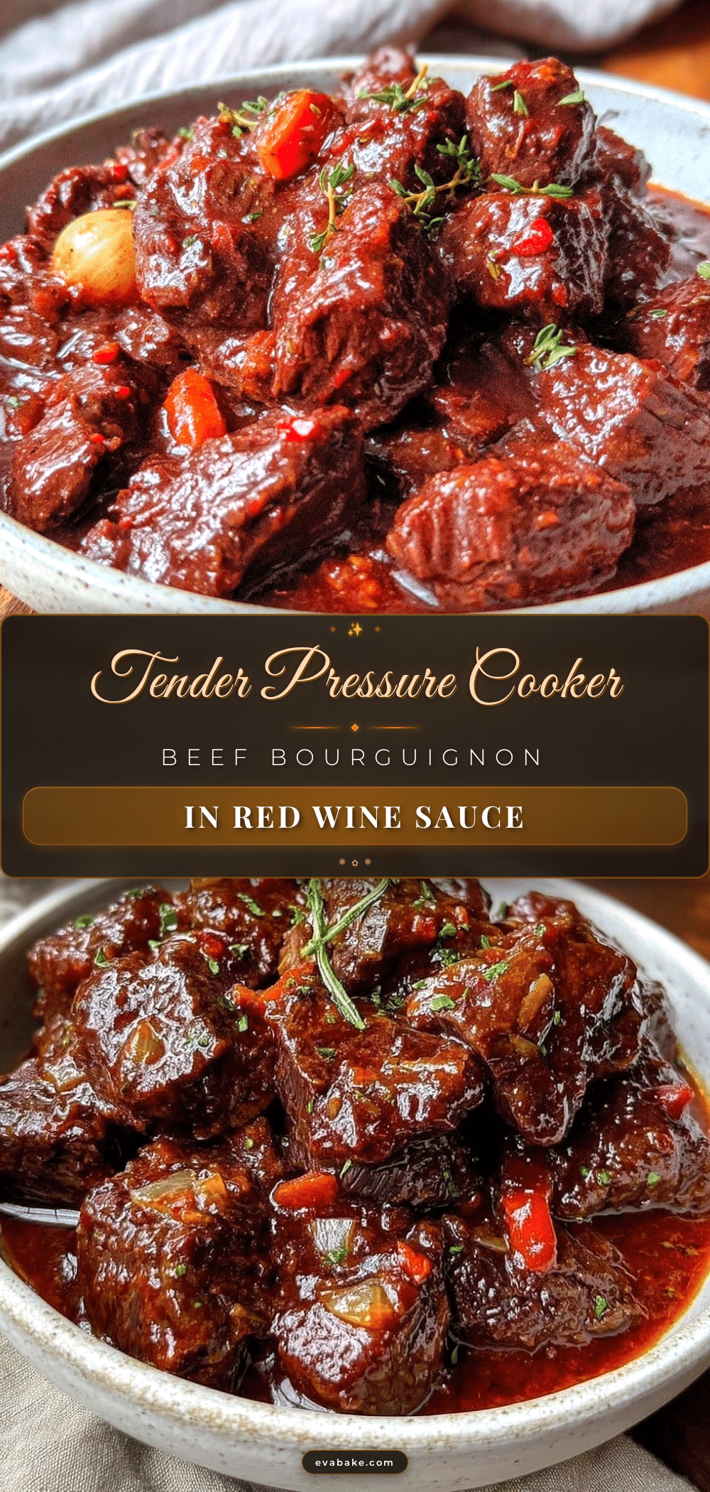 pressure cooker beef bourguignon recipe