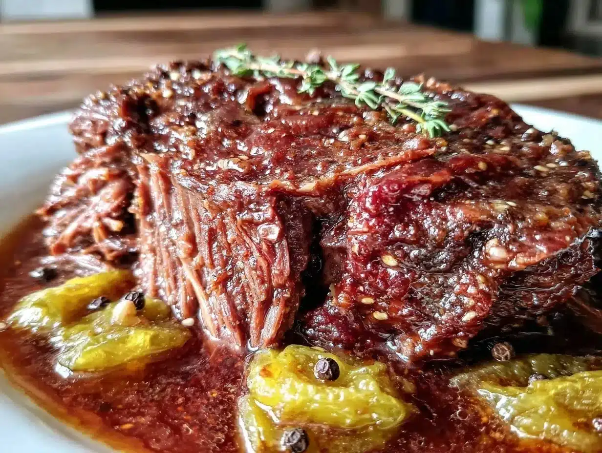 pressure cooker Mississippi pot roast preparation steps