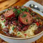 red beans and rice with smoky sausage - featured image