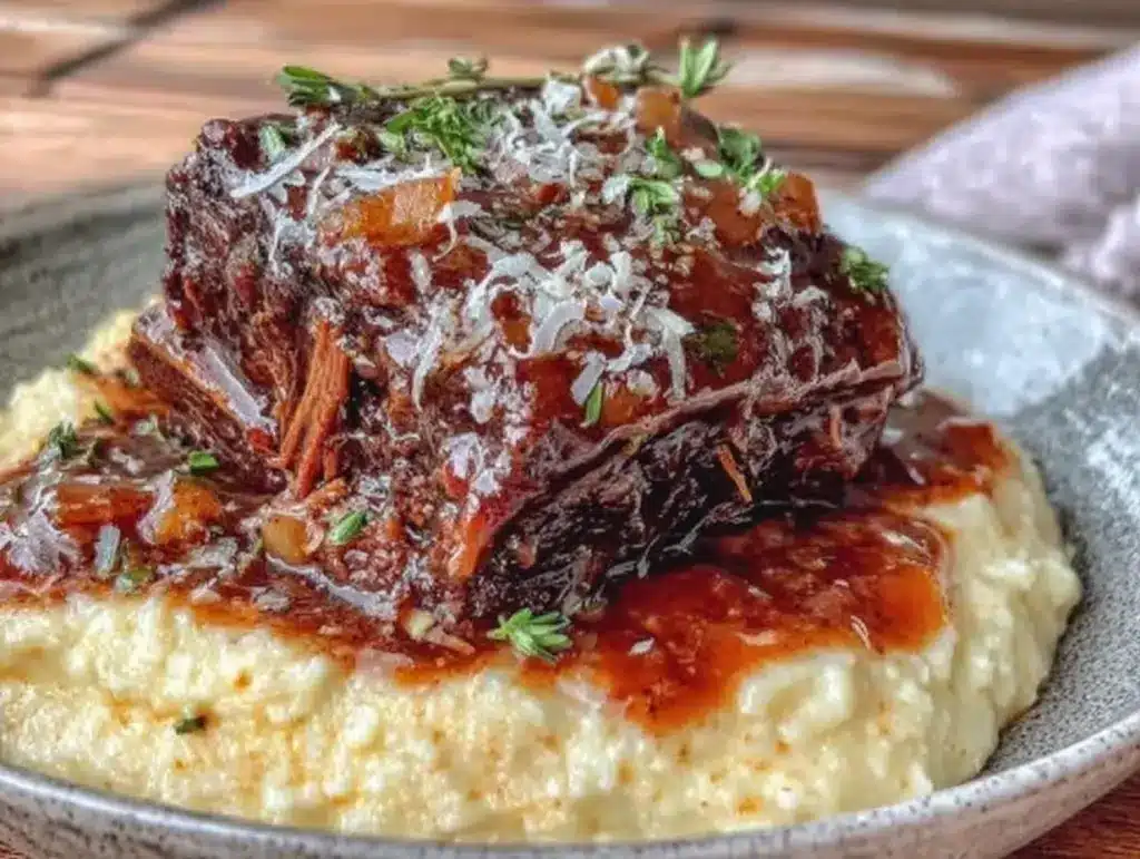 red wine braised short ribs - featured image