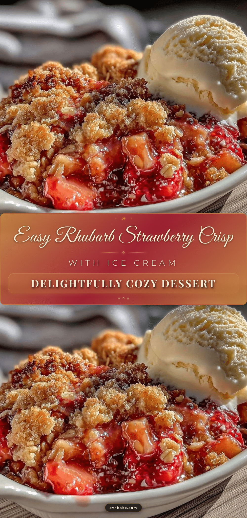 rhubarb strawberry crisp recipe