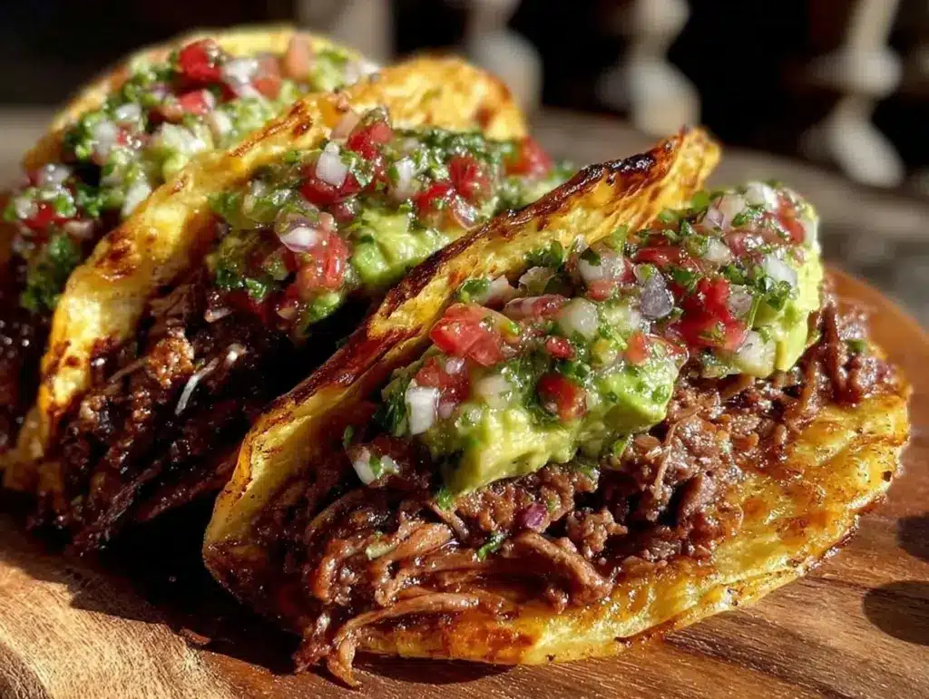 savory beef tacos - featured image