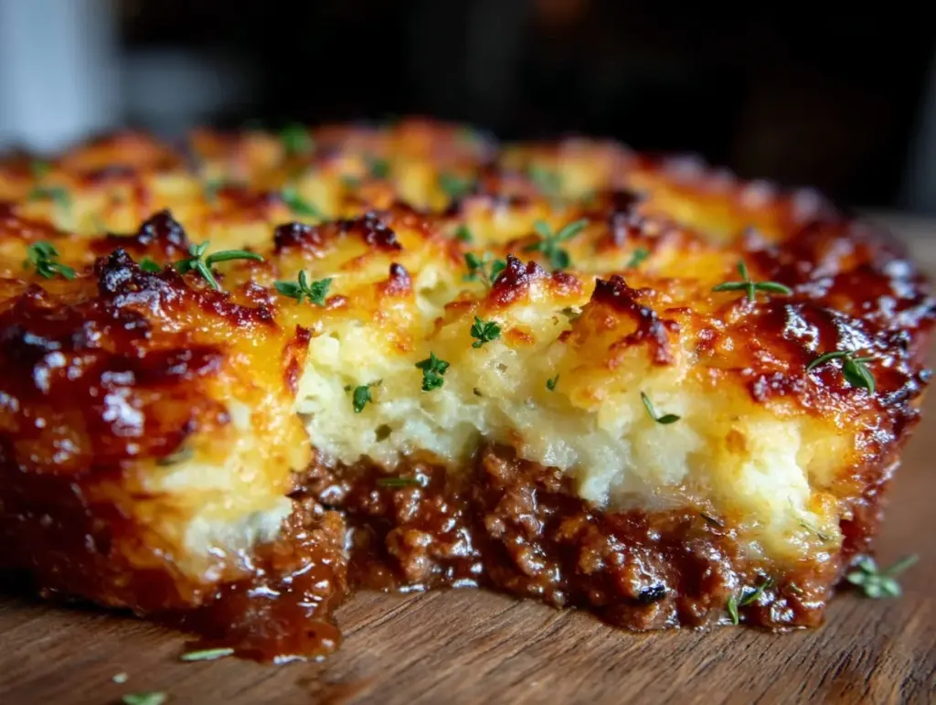 savory shepherds pie with lamb - featured image