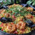seafood paella recipe - featured image