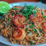 shrimp pad thai recipe - featured image