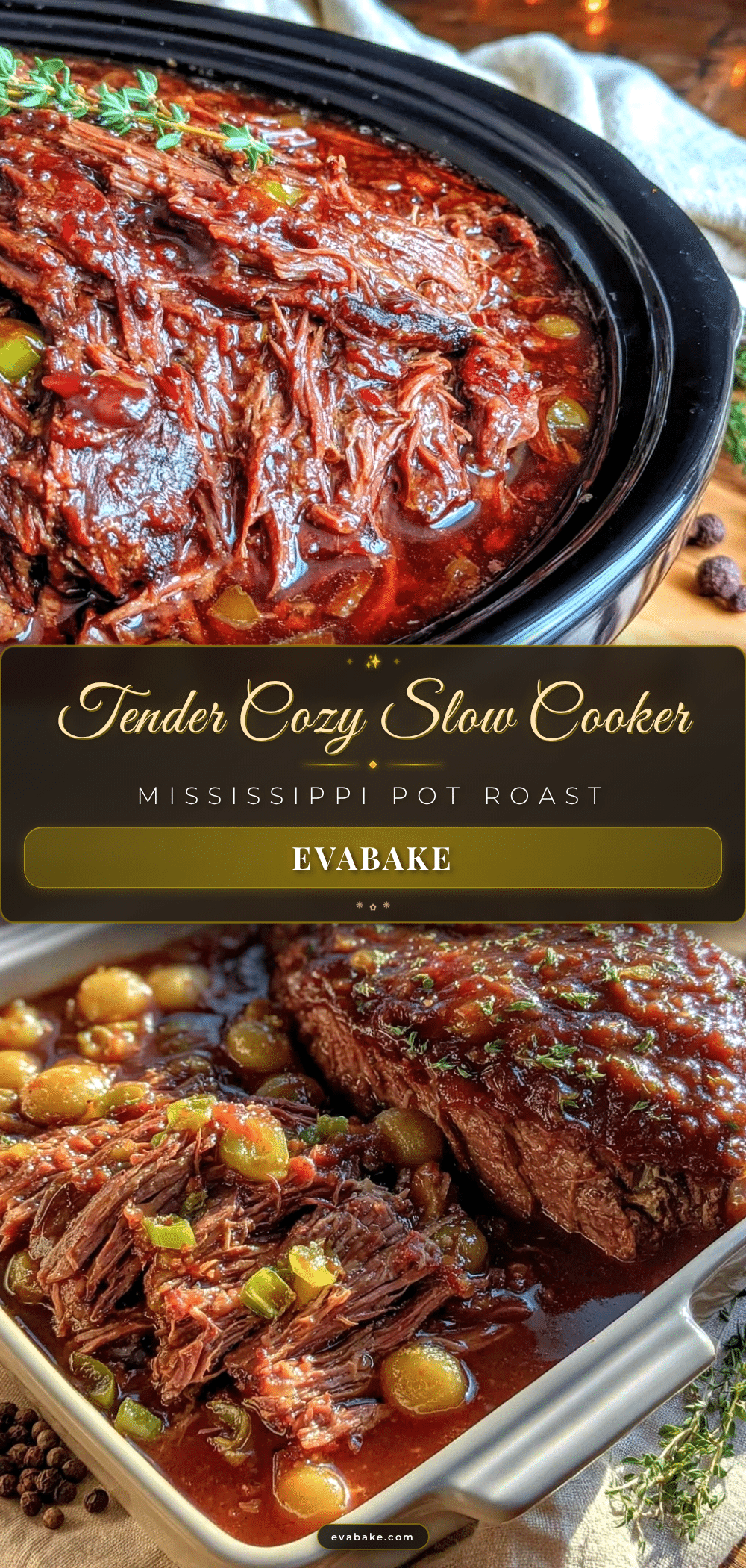 slow cooker mississippi pot roast recipe