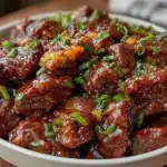 slow cooker mongolian beef - featured image