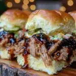 slow cooker root beer pulled pork sliders - featured image