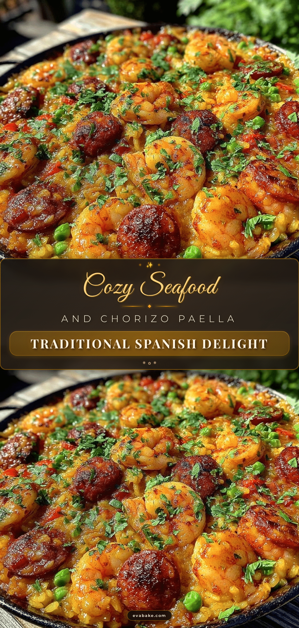 spanish paella with seafood and chorizo recipe