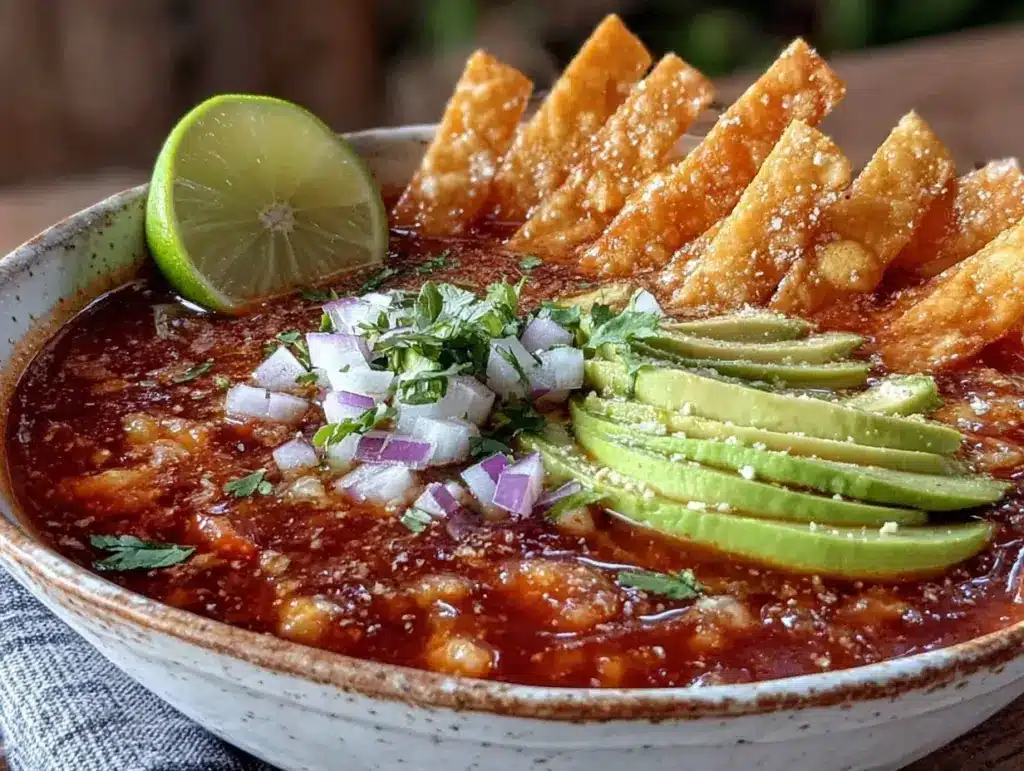 spicy tortilla soup - featured image