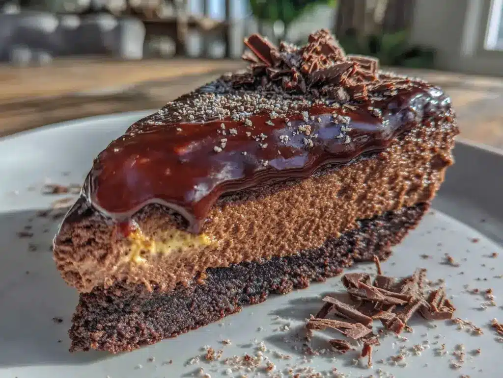 triple chocolate mousse cake - featured image